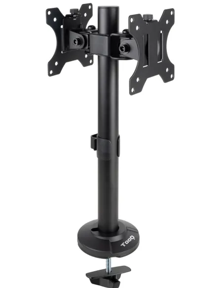 TooQ DB1132TN-B Soporte de Mesa Inclinable y Rotatorio para 2 Pantallas 17"-32" Máx. 16 Kg Negro