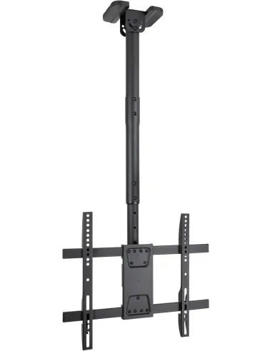 Tooq LPCE1175TSLI-B Soporte de Techo Inclinable y Rotatorio para Monitor/TV 32"-75" Máx.60 Kg Negro