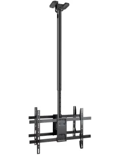 Tooq LPCE2286TSLI-XL-B Soporte de Techo Inclinable y Rotatorio para 2 Monitores/TVs 43"-86" Máx. 100 Kg Negro-ACCE60049
