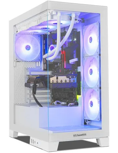 NOX Hummer GLOCK ARGB Semitorre ATX Cristal Templado USB-C Blanca