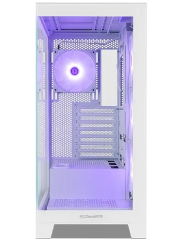 NOX Hummer GLOCK ARGB Semitorre ATX Cristal Templado USB-C Blanca