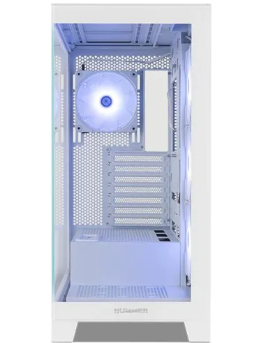 NOX Hummer GLOCK ARGB Semitorre ATX Cristal Templado USB-C Blanca