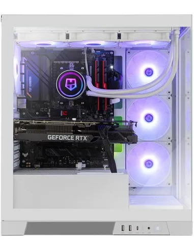 NOX Hummer GLOCK ARGB Semitorre ATX Cristal Templado USB-C Blanca