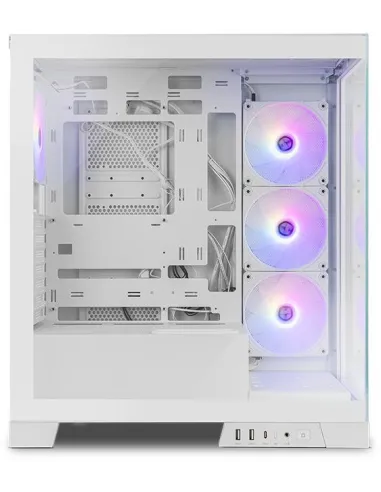 NOX Hummer GLOCK ARGB Semitorre ATX Cristal Templado USB-C Blanca