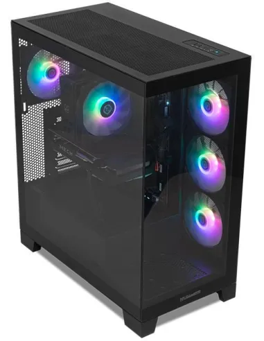 NOX Hummer GLOCK ARGB Semitorre ATX Cristal Templado USB-C Negra