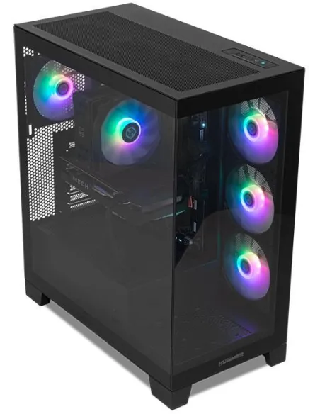 NOX Hummer GLOCK ARGB Semitorre ATX Cristal Templado USB-C Negra