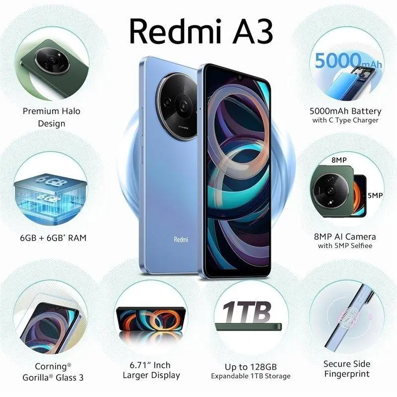 Xiaomi Redmi A3 3/64GB Azul