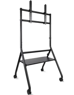 TooQ FS20206M-B Soporte de Suelo con Ruedas 37"-86" Máx. 80Kg Negro-AISATV0404