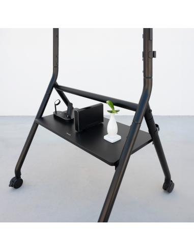 TooQ FS20206M-B Soporte de Suelo con Ruedas 37"-86" Máx. 80Kg Negro