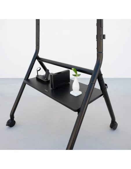 TooQ FS20206M-B Soporte de Suelo con Ruedas 37"-86" Máx. 80Kg Negro