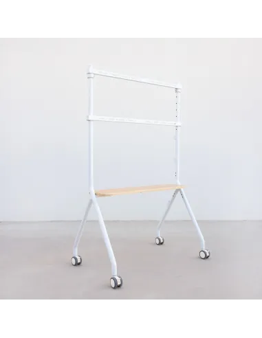 TooQ FS20207M-W Soporte de Suelo con Ruedas 49"-80" Máx. 50 Kg Blanco