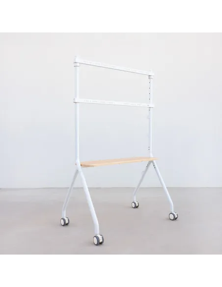 TooQ FS20207M-W Soporte de Suelo con Ruedas 49"-80" Máx. 50 Kg Blanco