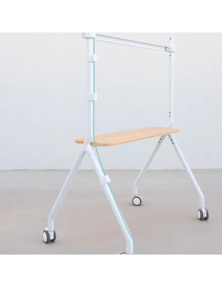 TooQ FS20207M-W Soporte de Suelo con Ruedas 49"-80" Máx. 50 Kg Blanco