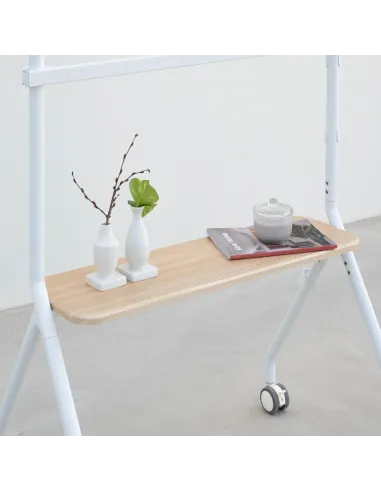 TooQ FS20207M-W Soporte de Suelo con Ruedas 49"-80" Máx. 50 Kg Blanco