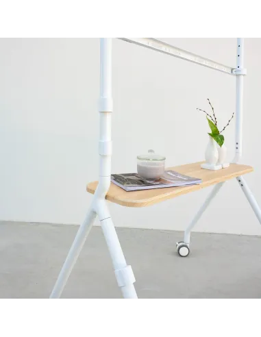 TooQ FS20207M-W Soporte de Suelo con Ruedas 49"-80" Máx. 50 Kg Blanco