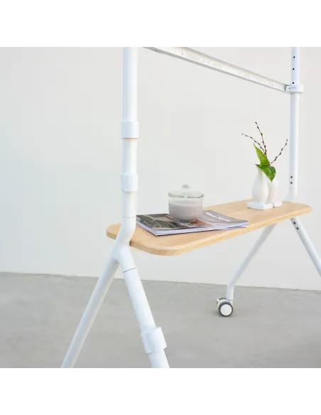 TooQ FS20207M-W Soporte de Suelo con Ruedas 49"-80" Máx. 50 Kg Blanco