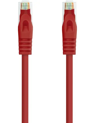 Nanocable 10.20.1800-L25-R Cable de Red RJ45 Cat.6A UTP LSZH 25cm Rojo