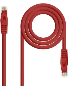 Nanocable 10.20.1800-L25-R Cable de Red RJ45 Cat.6A UTP LSZH 25cm Rojo-CABL53943