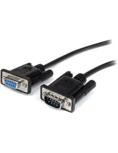 Startech MXT1001MBK Cable de Extensión Serial DB9 Macho/Hembra 1m Negro-MXT1001MBK
