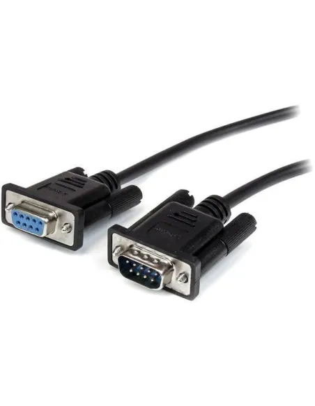 Startech MXT1001MBK Cable de Extensión Serial DB9 Macho/Hembra 1m Negro