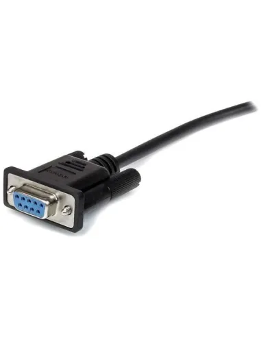 Startech MXT1001MBK Cable de Extensión Serial DB9 Macho/Hembra 1m Negro