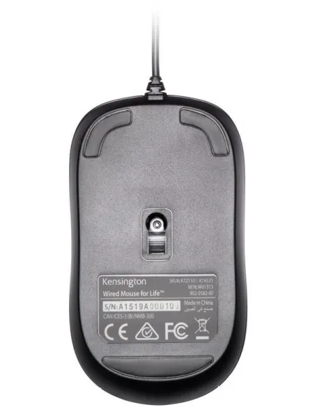 Kensington ValuMouse K72110EU Ratón USB 1000DPI Negro