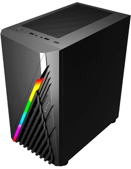 Unykach Glayze Mini-Torre M-ATX ARGB Negro