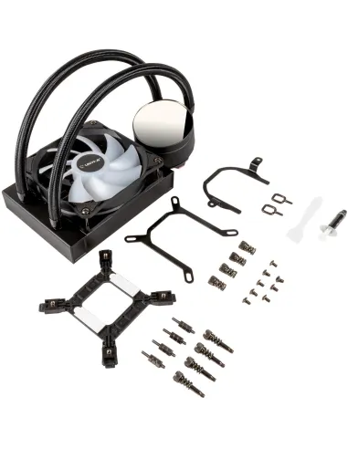 UNYKAch AquaStorm 120 Kit de Refrigeración Líquida 120mm con Display de Temperatura CPU Negro