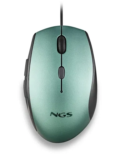 NGS Moth Ice Ratón Ergonómico Azul Hielo