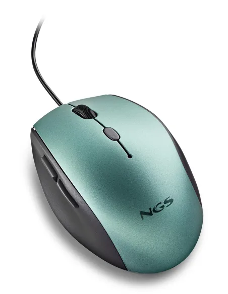 NGS Moth Ice Ratón Ergonómico Azul Hielo