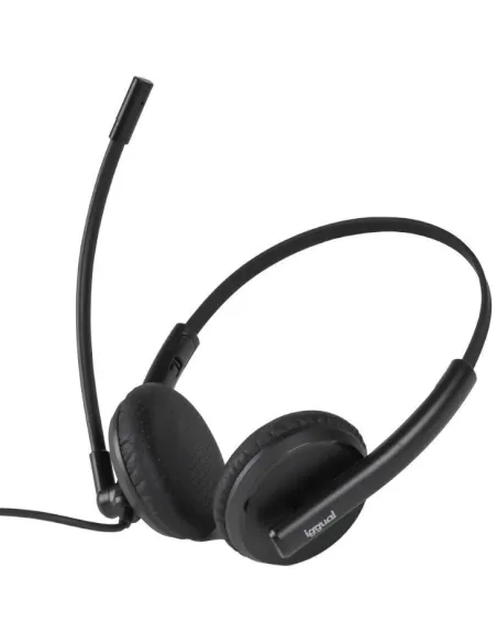Iggual IGG319420 Auriculares USB con Micrófono Negros