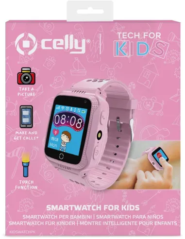 Celly Kidswatch Reloj SmartWatch para Niños Rosa