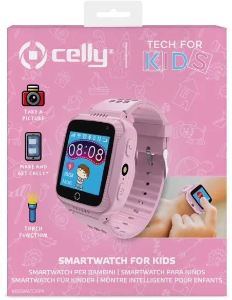 Celly Kidswatch Reloj SmartWatch para Niños Rosa