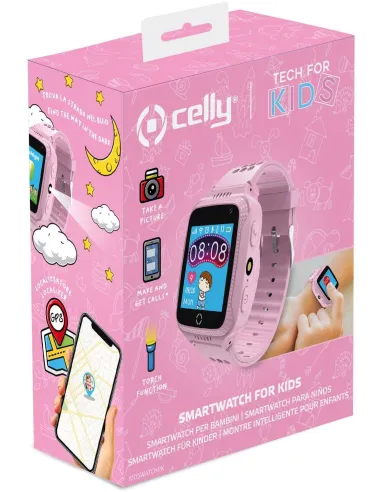Celly Kidswatch Reloj SmartWatch para Niños Rosa