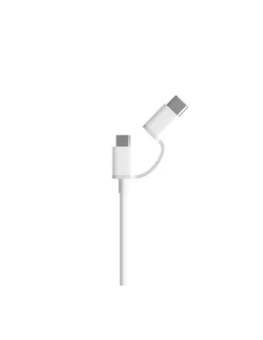Xiaomi Cable USB a Micro USB con Adaptador USB-C 1m Blanco