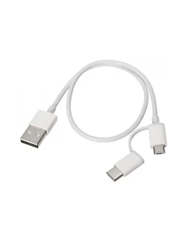 Xiaomi Cable USB a Micro USB con Adaptador USB-C 1m Blanco