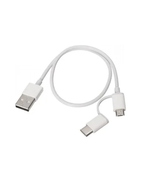 Xiaomi Cable USB a Micro USB con Adaptador USB-C 1m Blanco