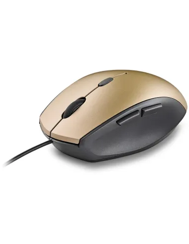 NGS Moth Ratón Ergonómico Dorado
