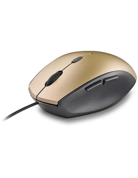 NGS Moth Ratón Ergonómico Dorado