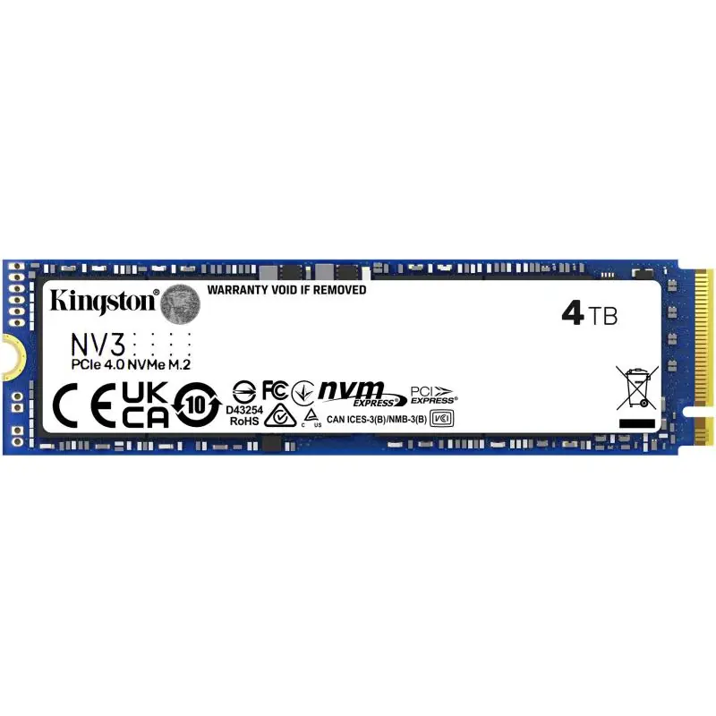 Kingston NV3 SSD M.2 4TB PCIe Gen 4