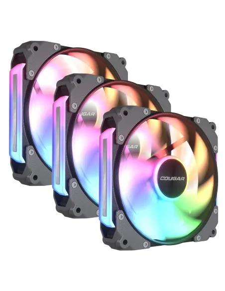 Cougar Apolar 120 ARGB Pack 3 Ventiladores 120 mm RGB Negro