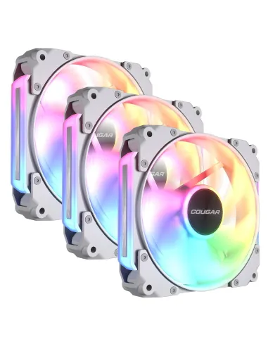 Cougar Apolar 120 ARGB Pack 3 Ventiladores 120 mm RGB Blanco