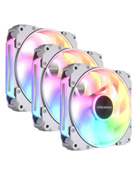 Cougar Apolar 120 ARGB Pack 3 Ventiladores 120 mm RGB Blanco