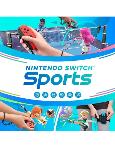 Nintendo Switch + Nintendo Switch Sports + Cinta Pierna + Suscripción 12 Meses Nintendo Switch Online