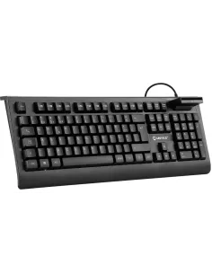 Unykach UK529182 Teclado con Lector DNI Negro