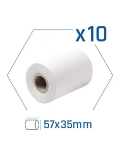iggual IGG319192p10 Pack 10 Rollos de Papel Térmico 57x35-CCIPAP0147