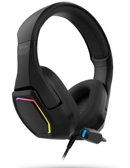 Krom Kopa 7.1 RGB Auriculares Gaming 7.1 Virtual USB Multiplataforma Negros