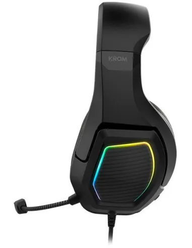 Krom Kopa 7.1 RGB Auriculares Gaming 7.1 Virtual USB Multiplataforma Negros