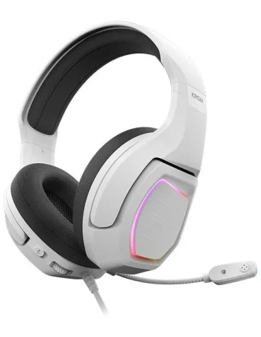 Krom Kopa 7.1 RGB Auriculares Gaming 7.1 Virtual USB Multiplataforma Blancos