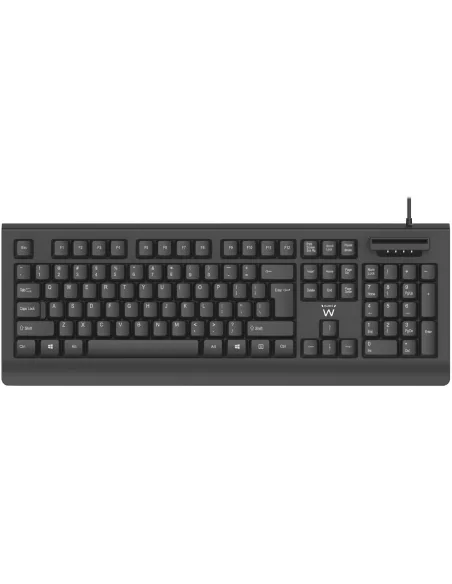 Ewent EW3286 Teclado USB con Lector DNI Negro